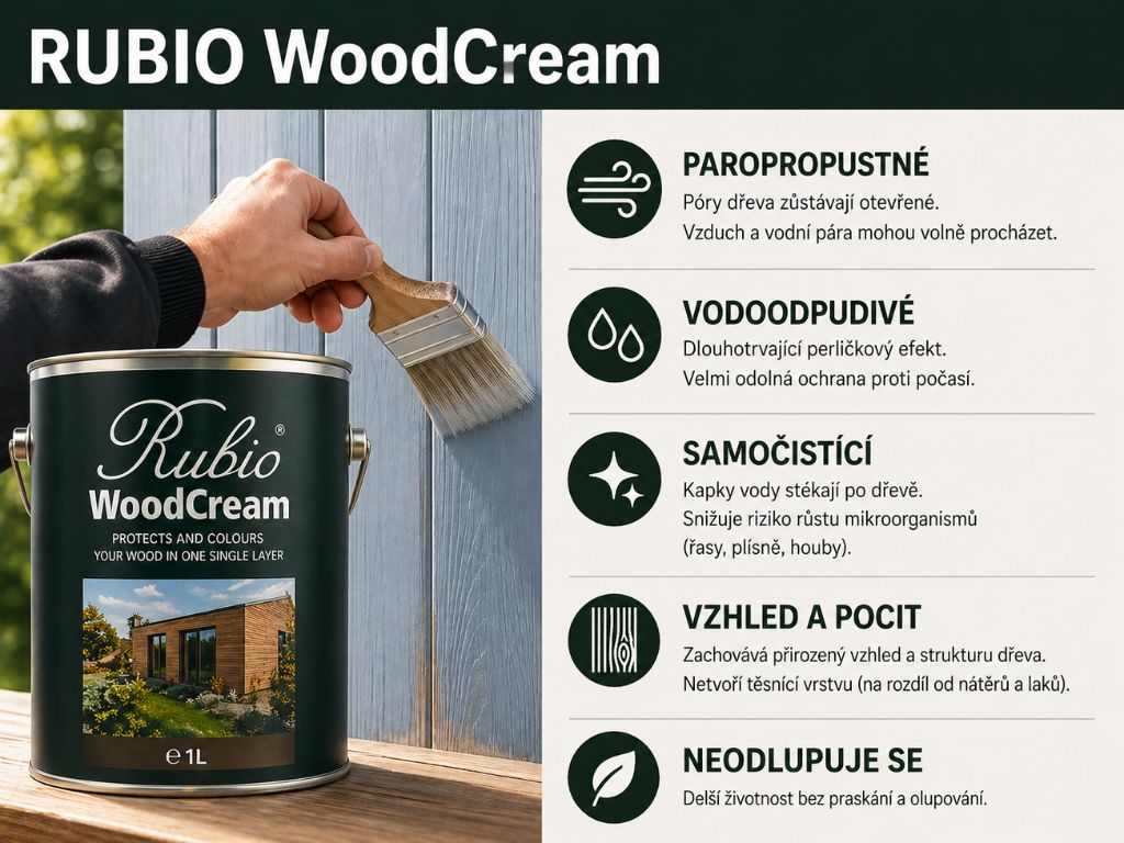 RUBIO WOODCREAM benefity